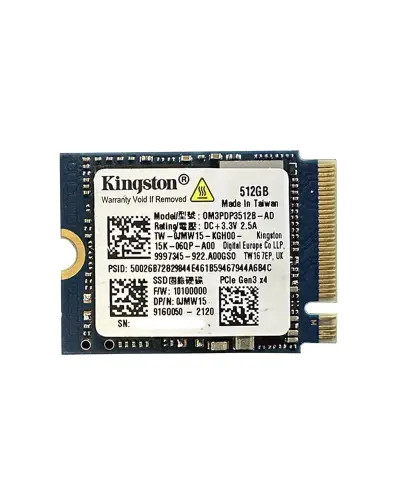 Накопитель SSD Kingston 512Gb NVMe M.2 Gen3x4 (0M3PDP3512B-AD)