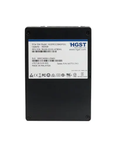 Накопичувач HGST Ultrastar SN100 3.8tb U.2 NVME  ( 0T01343 / HUSPR3238ADP301)