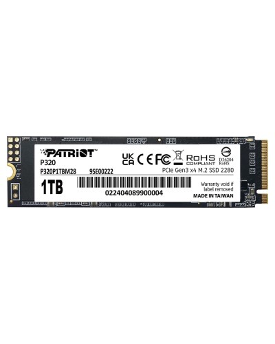 Накопитель SSD Patriot P320 1Tb NVMe M.2 Gen3x4 (P320P1TBM28)