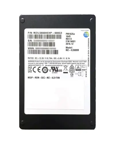Накопитель SSD Samsung PM1635a 960Gb SAS 12Gb/s (MZ-ILS800B-X371A / MZILS800HEHP)