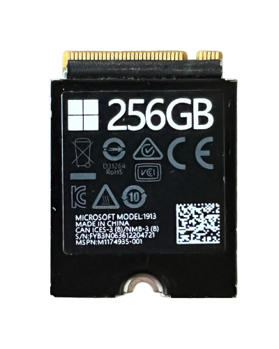 Накопичувач SSD Microsoft 256Gb NVMe M.2 Gen3x4 1913 ( M1174935-001 )