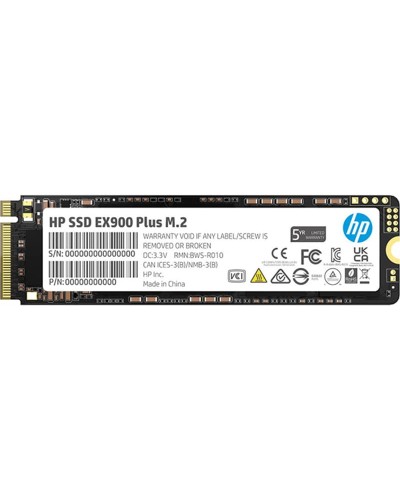 Накопичувач SSD HP EX900 Plus 1Tb NVMe M.2 Gen3x4 (35M34AA)