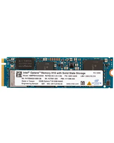 Накопичувач SSD Intel Optane H10 256Gb NVMe M.2 Gen3x4 (HBRPEKNX0101AH)