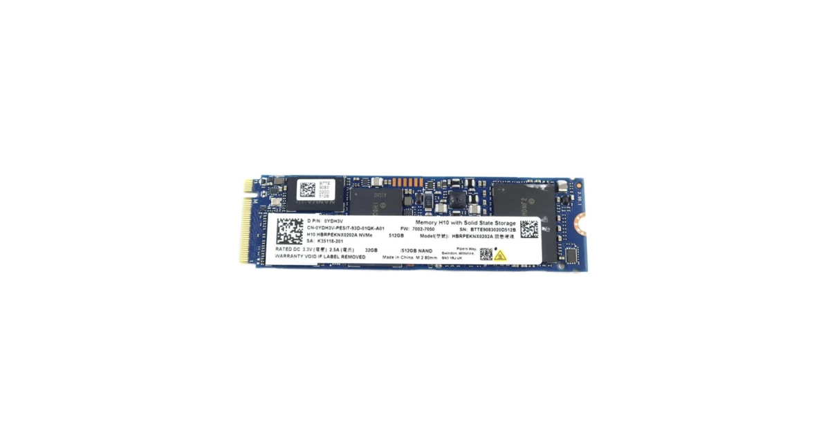 Накопитель SSD Intel Optane Memory H10 512Gb NVMe M.2 Gen3x4