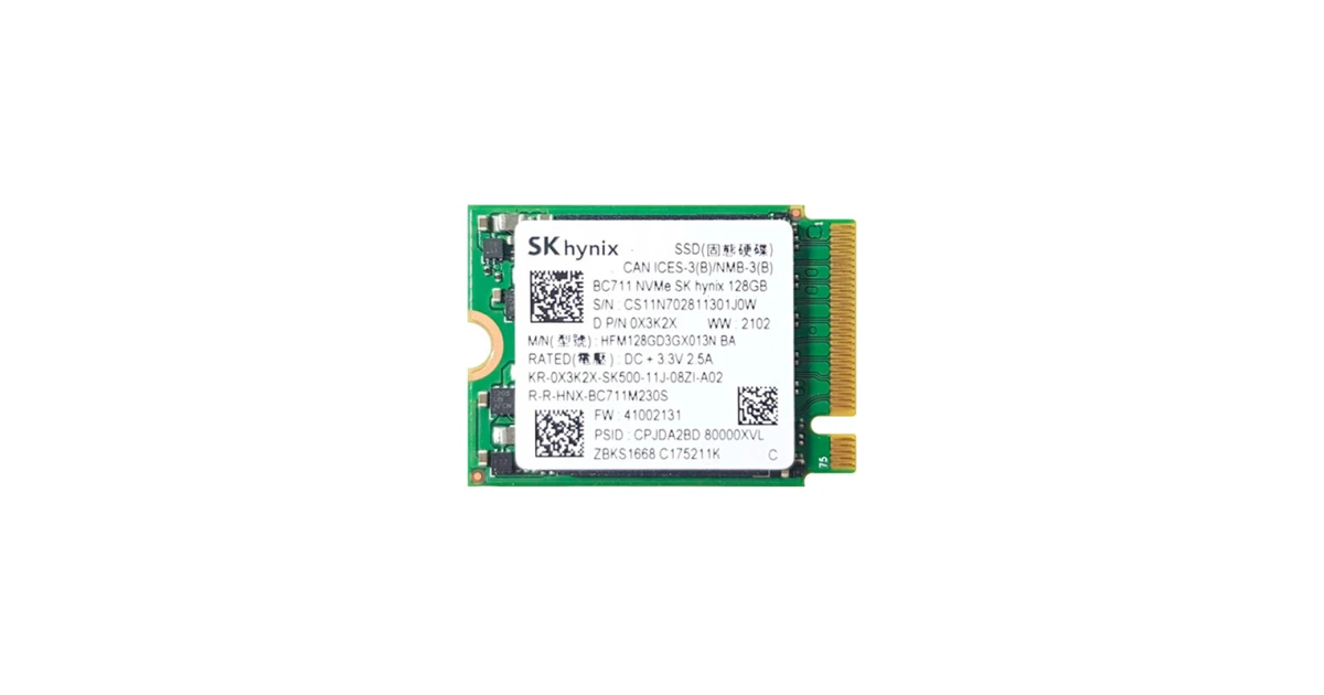 Накопитель SSD SK Hynix BC711 128Gb NVMe M.2 Gen3x4