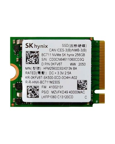 Накопитель SSD SK Hynix BC711 256Gb NVMe M.2 Gen3x4 (HFM256GD3GX013N)