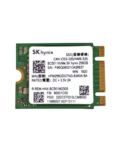 Накопичувач SSD SK Hynix BC501 256Gb NVMe M.2 Gen3x4 (HFM256GDGTNG)