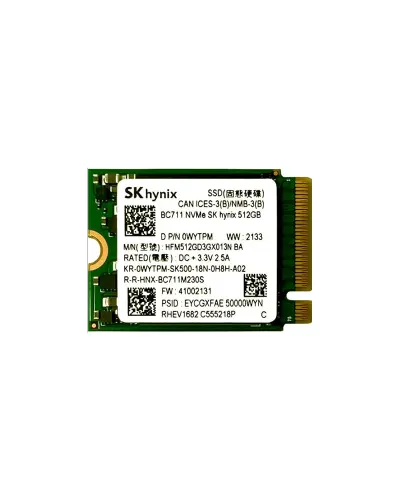Накопитель SSD SK Hynix BC711 512Gb NVMe M.2 Gen3x4 (HFM512GD3GX013N)