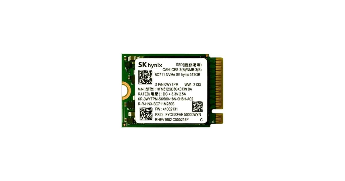 Накопитель SSD SK Hynix BC711 512Gb NVMe M.2 Gen3x4