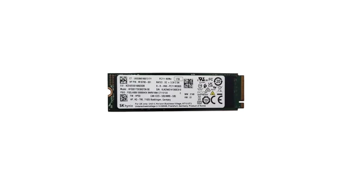 Накопичувач SSD SK Hynix PC711 1Tb NVMe M.2 Gen3x4