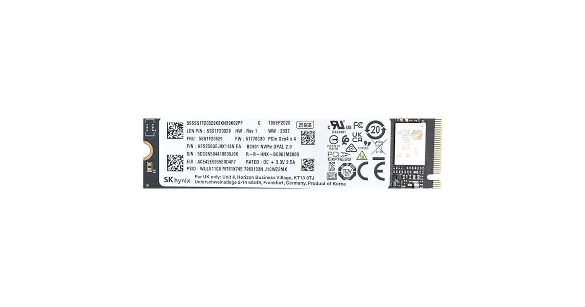 Накопитель SSD SK Hynix BC901 256Gb NVMe M.2 Gen4x4