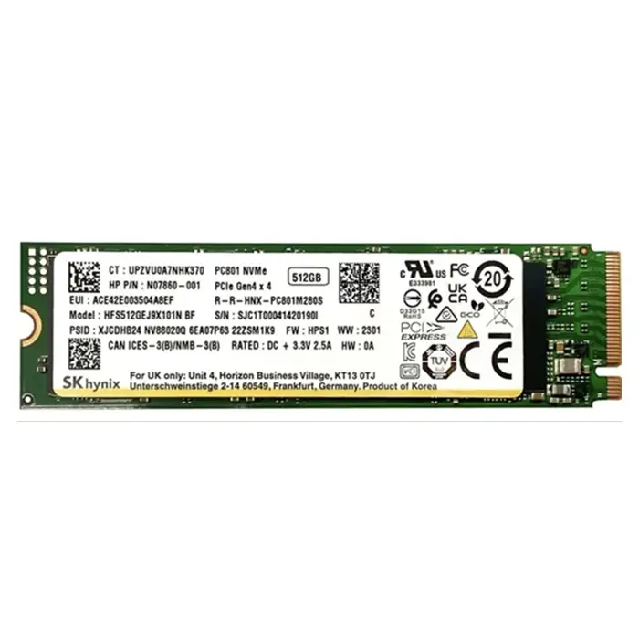 バルク新品② SK hynix SSD 512G Накопитель SSD SK Hynix 512Gb NVMe M.2 Gen4x4 (HFS512GEJ9X101N