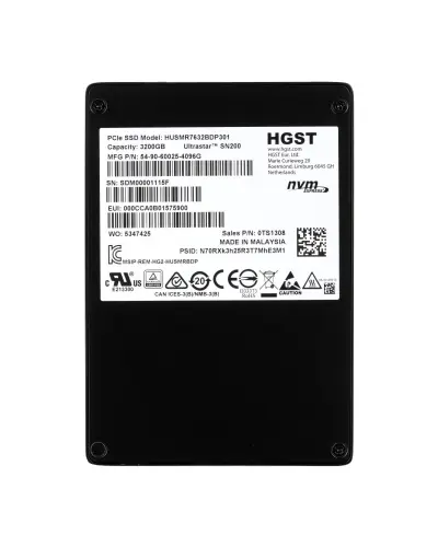 Накопичувач HGST Ultrastar DC SN200 3.2tb U.2 NVME  (16-101081-01 / HUSMR7632BDP301)