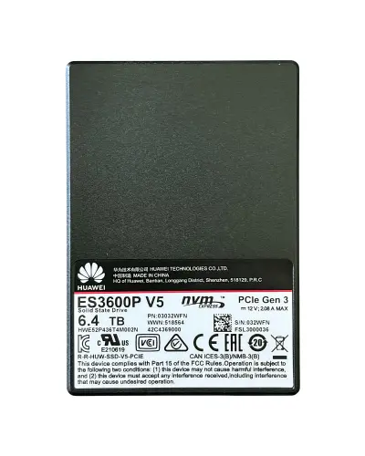 Накопитель SSD Huawei ES3600P V5 6.4TB U.2 2.5" (HWE52P436T4M002N)