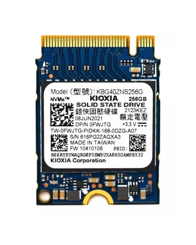 Накопитель SSD KIOXIA 256Gb NVMe M.2 Gen3x4 (KBG40ZNS256G) для ПК