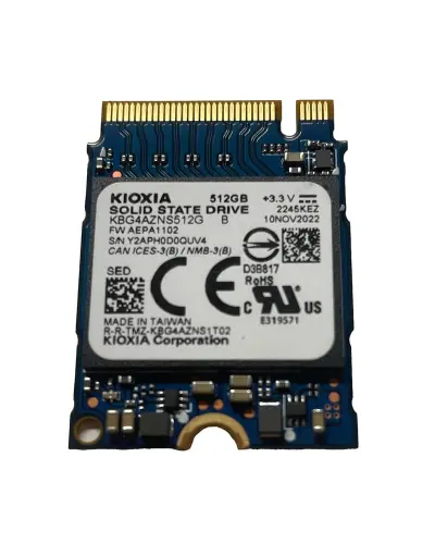 Накопичувач SSD KIOXIA 512Gb NVMe M.2 Gen3x4 (KBG4AZNS512G)