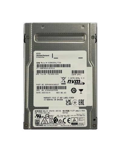 Диск KIOXIA CM6 7.68tb Nvme U.3 Pcie 4.0 (KCM6XRUL7T68)