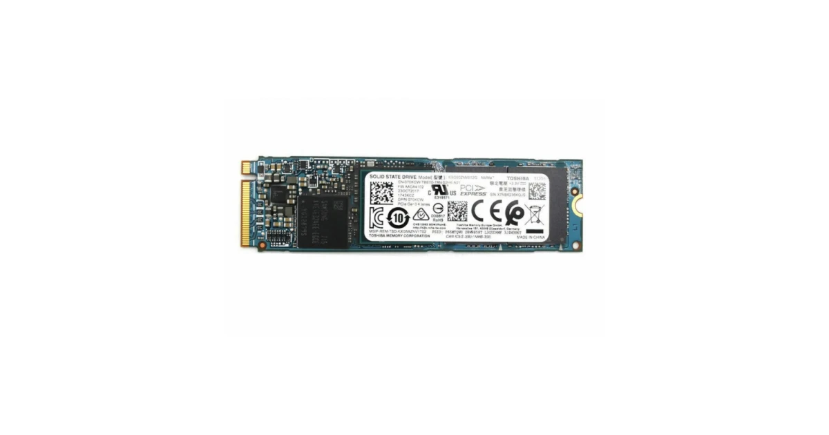 Накопитель SSD TOSHIBA 512Gb NVMe M.2 Gen3x4 (KXG50ZNV512G) для ПК