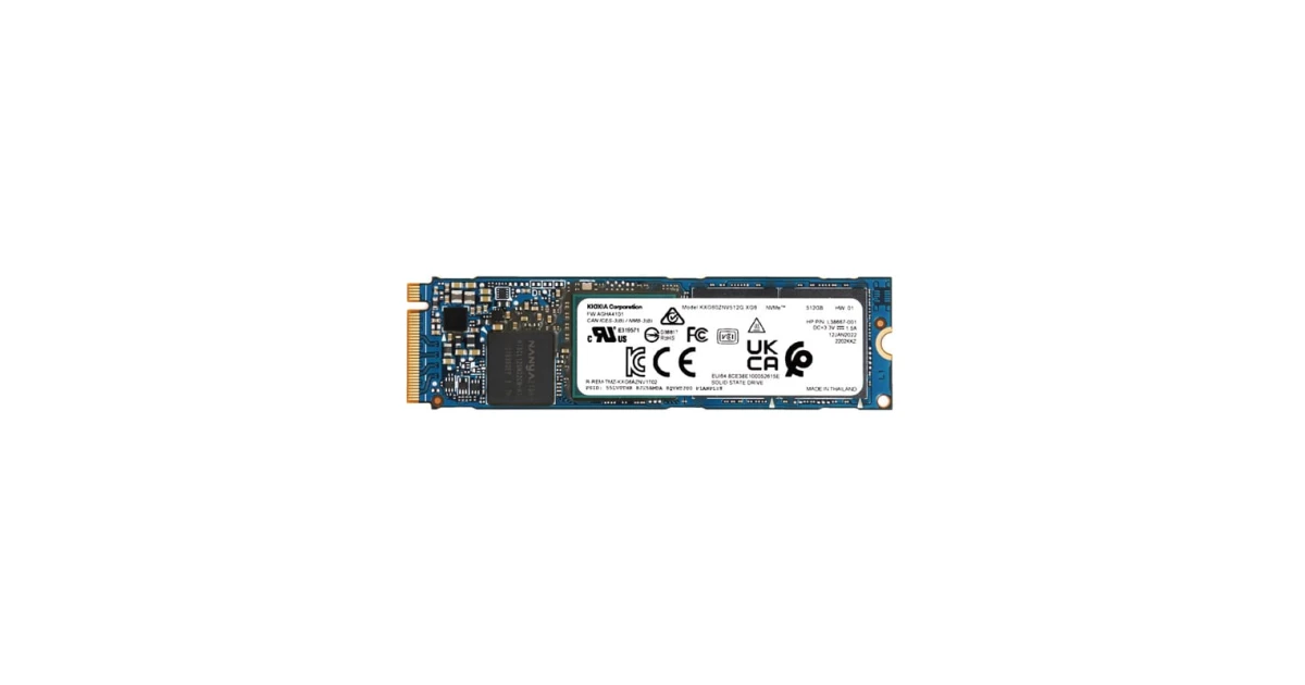 Накопичувач SSD Kioxia 512Gb NVMe M.2 Gen3x4 (KXG60ZNV512G) для ПК
