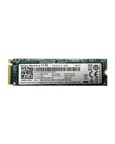 Накопичувач SSD Union Memory AM6672 256Gb NVMe M.2 Gen3x4 (LENSE30256GMSP34MEAT3TA)