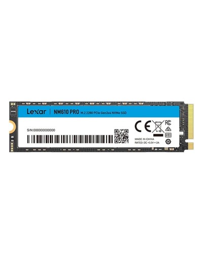 Накопитель SSD Lexar NM610 Pro 2Tb NVMe M.2 Gen3x4 (LNM610P002T-RNNNG)