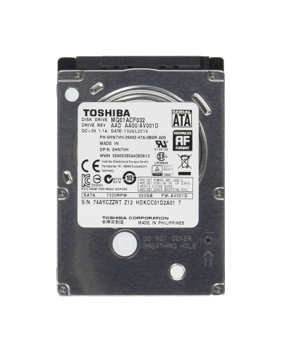 Жесткий диск Toshiba 320Gb 7200 об/хв 3 Gbit/s (MQ01ACF032)