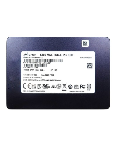 Накопичувач SSD Micron 1.6tb 5100 MAX TCG-E (MTFDDAK1T6TCC)