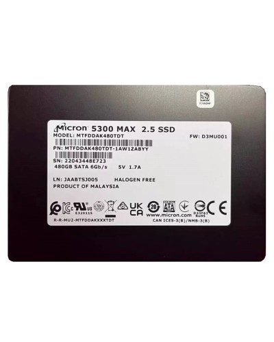 Накопичувач SSD Micron 480Gb SATA 2.5 (MTFDDAK480TDT)