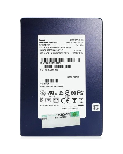 Накопитель SSD Micron 960Gb 5100 MAX SATA (MTFDDAK960TCC)