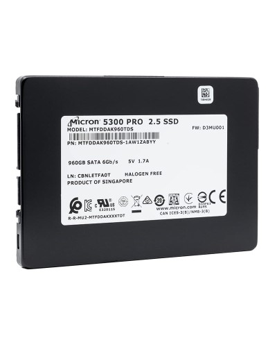 Накопичувач SSD Micron 5300 PRO 960Gb SATA 2.5" (MTFDDAK960TDS)
