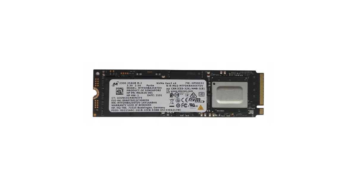 Micron 256GB M.2 SSD 4枚セット【0409Mi3】 Накопитель SSD Micron 2300 256Gb NVMe M.2 Gen3x4 (MTFDHBA256TDV