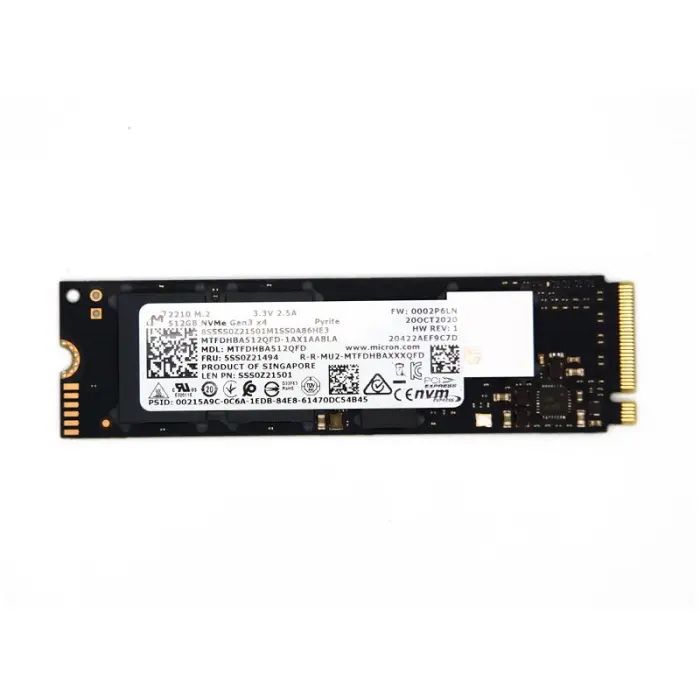 Накопичувач SSD Micron 2210 512Gb NVMe M.2 Gen3x4 (MTFDHBA512QFD