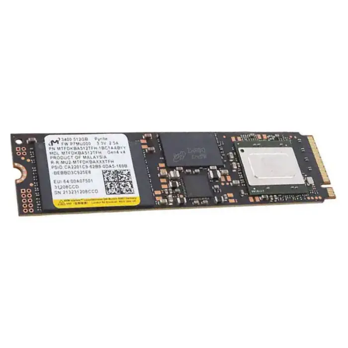Накопитель SSD Micron 3400 512Gb NVMe M.2 Gen4x4 (MTFDKBA512TFH