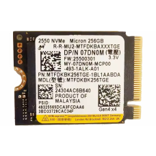 Накопичувач SSD Micron 2400 256Gb NVMe M.2 Gen4x4 (MTFDKBK256TGE)