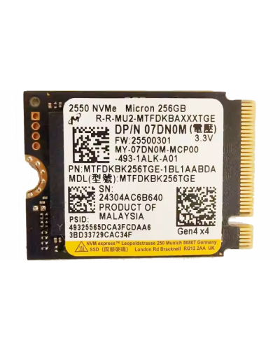 Накопичувач SSD Micron 2400 256Gb NVMe M.2 Gen4x4 (MTFDKBK256TGE)