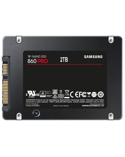 Накопитель SSD Samsung 860 PRO 2Tb SATA 2.5" (MZ-76P2T0 / MZ7KH2T0HAJR)