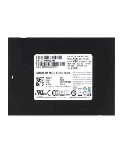 Накопитель SSD Samsung PM851a 1Tb SATA (MZ-7LE1T0D)