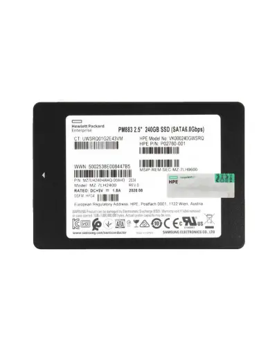Накопичувач SSD Samsung PM883 240Gb SATA 2.5 (MZ-7LH2400 / MZ7LH240HAHQ)