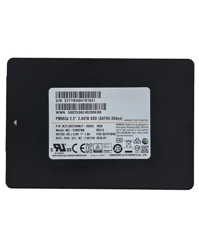 Накопитель SSD Samsung PM863a 2.5" 3.84b SATA III (MZ-7LM3T8N / MZ7LM3T8HMLP)