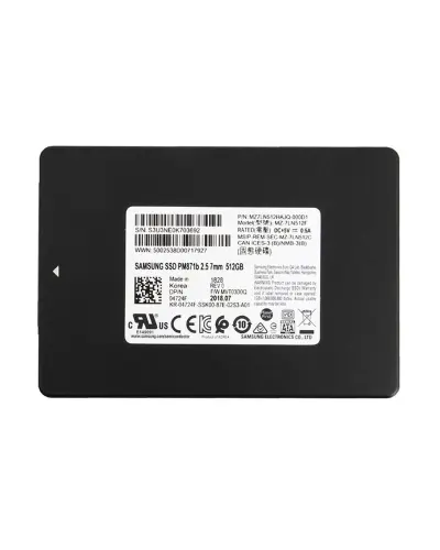 Диск SSD Samsung PM871b SATA 2.5" 512 GB (MZ-7LN512F / MZ7LN512HAJQ)