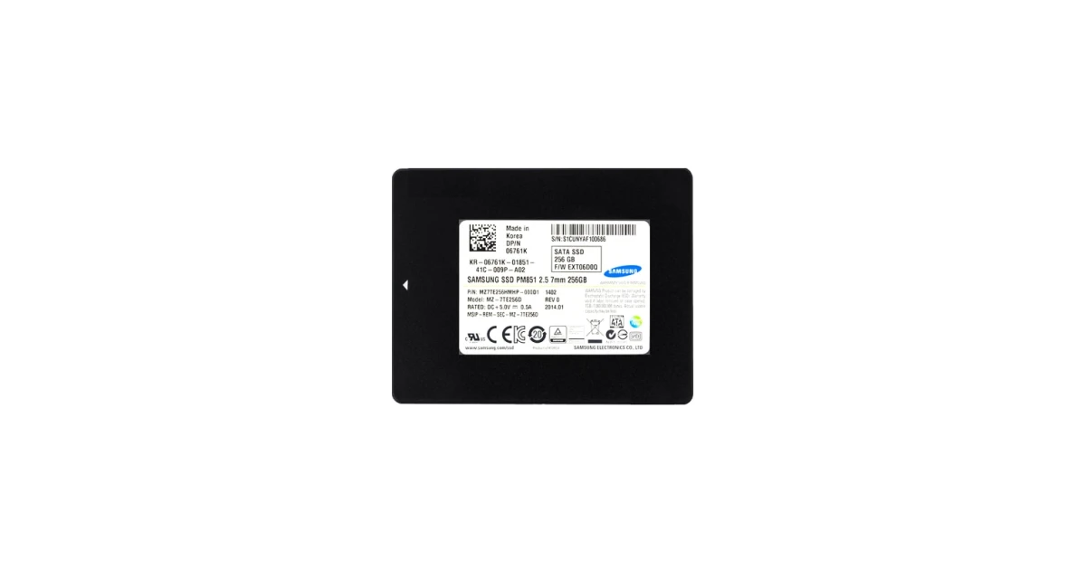 Диск SSD Samsung PM851 SATA 2.5