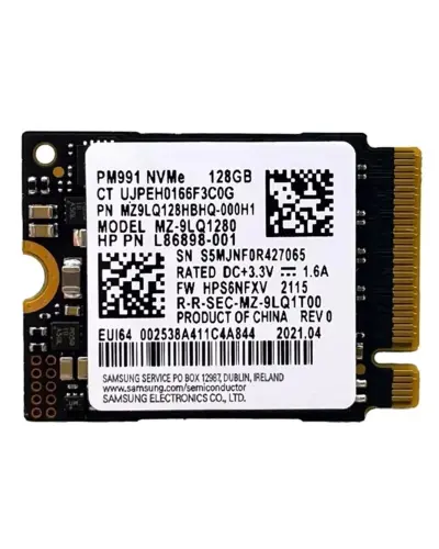 Накопитель SSD Samsung PM991 128Gb NVMe M.2 Gen3x4 (MZ-9LQ128A