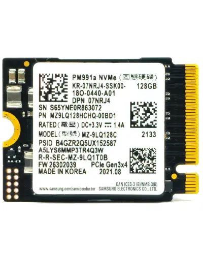 Накопичувач SSD Samsung PM991A 128Gb NVMe M.2 Gen3x4 (MZ-9LQ128С / MZ9LQ128HCHQ)
