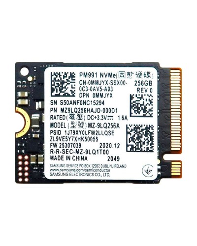 Накопичувач SSD Samsung PM991 256Gb NVMe M.2 Gen3x4 (MZ-9LQ256A / MZ9LQ128HAJD)