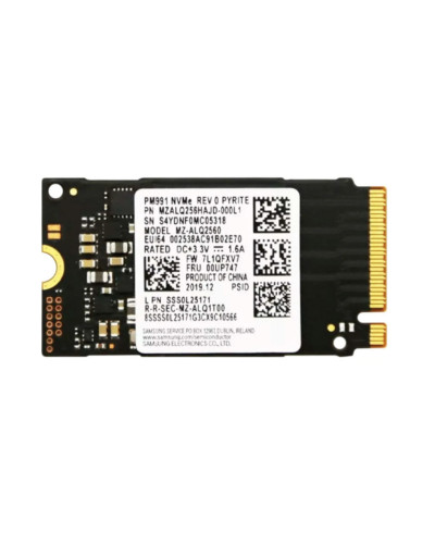 Накопитель SSD Samsung PM991 256Gb NVMe M.2 Gen3x4 (MZ-ALQ2560)