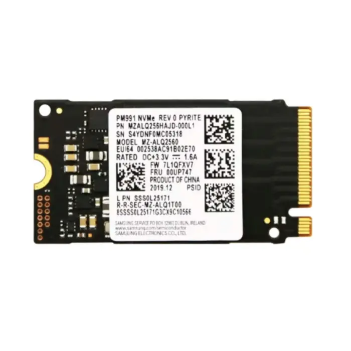 Накопитель SSD Samsung PM991 256Gb NVMe M.2 Gen3x4 (MZ-ALQ2560