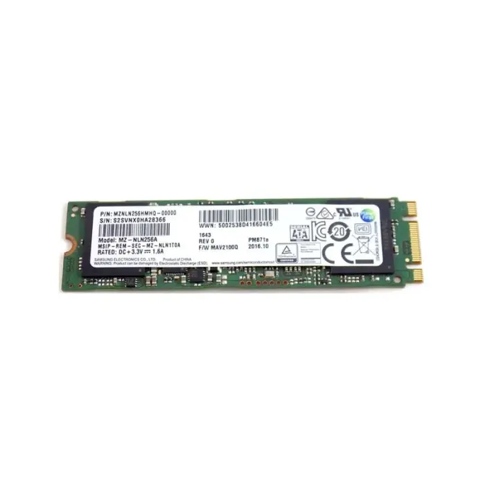 Накопитель SSD Samsung PM871a 256Gb M.2 SATA (MZ-NLN256A