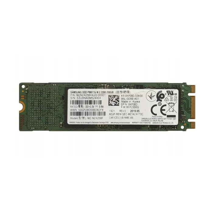 Накопитель SSD Samsung PM871b 256Gb M.2 SATA (MZ-NLN256F) для ПК