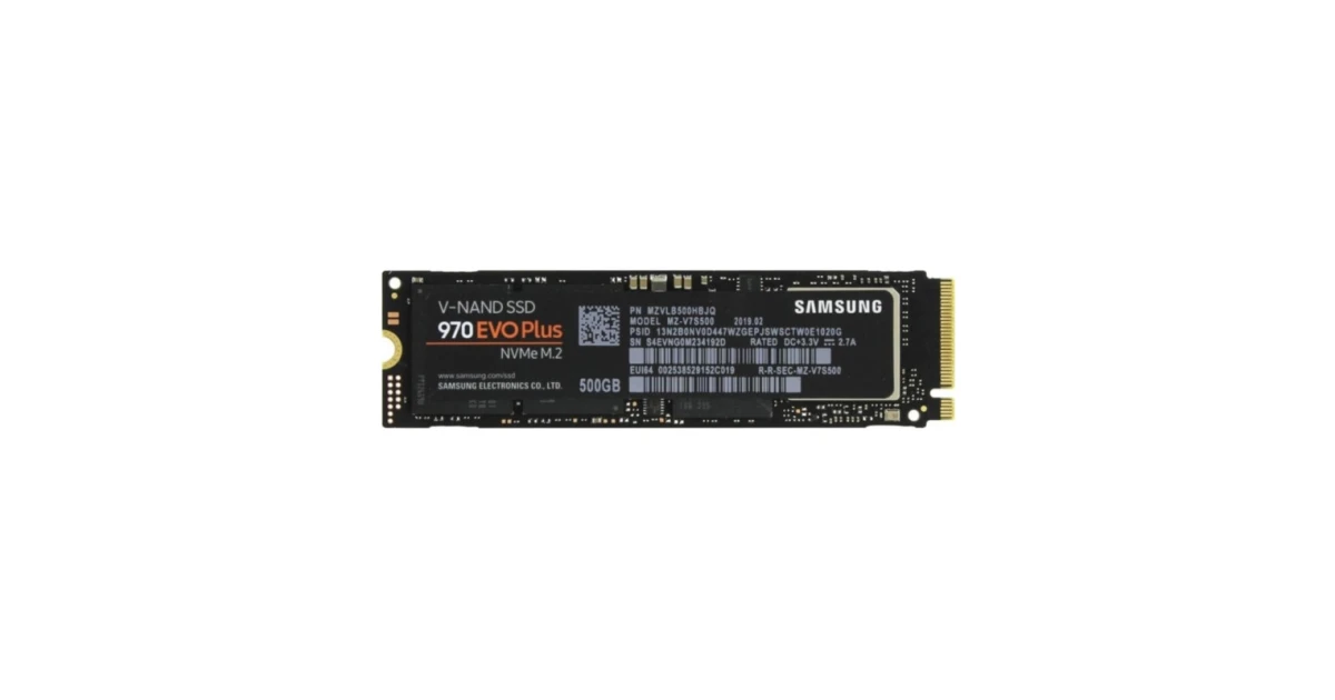 Накопитель SSD Samsung 970 EVO PLUS 500Gb NVMe M.2 Gen3x4 (MZ