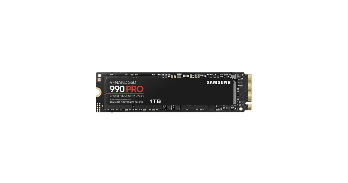 Накопичувач SSD Samsung 990 PRO 1Tb NVMe M.2 Gen4x4 (MZ-V9P1T0BW